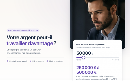 Plan de financement d'un investissement locatif neuf : apport, durée et effort d'épargne mensuel